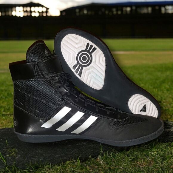 adidas Other - Adidas Combat Speed 5 Black/Silver Mens Size 12 Wrestling Shoes